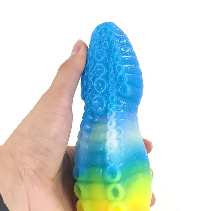 Lovegasm Female Sex Toys Luminous Alien 7 Demon Silicone Squirting Dildo Fantasy Vibrator Grande Huge Horse Cums Xenomorph
