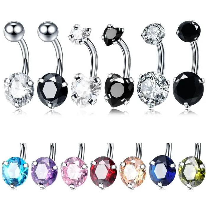 Lovegasm Female Sex Toys Zircon Crystal Clitoral Hood Piercing Jewelry
