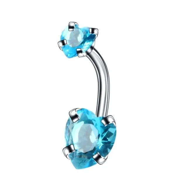 Lovegasm Female Sex Toys Zircon Crystal Clitoral Hood Piercing Jewelry