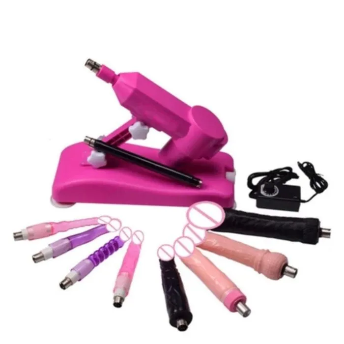 Lovegasm Sassy Pink Automatic Dildo Sex Machine Set Female Sex Toys
