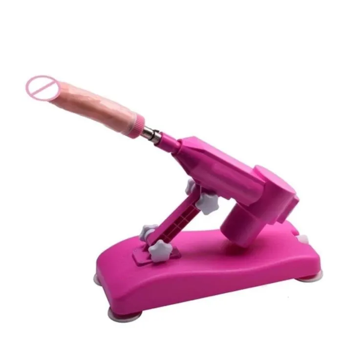 Lovegasm Sassy Pink Automatic Dildo Sex Machine Set Female Sex Toys