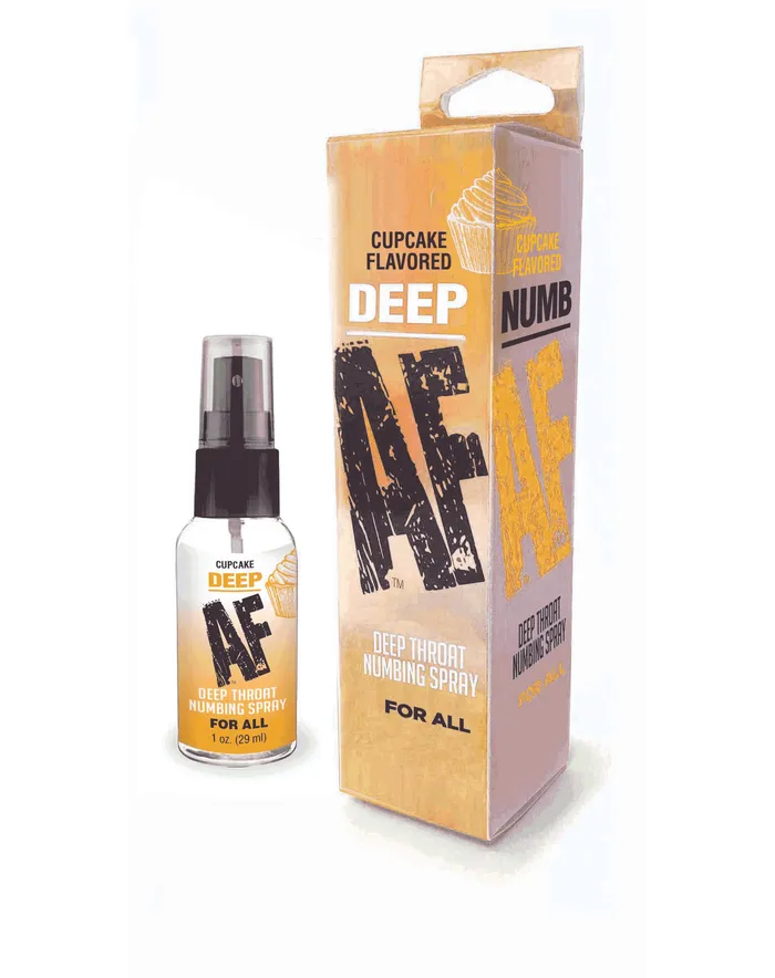Male Sex Toys Deep Af Throat Numbing Spray 1 Oz Cupcake Little Genie