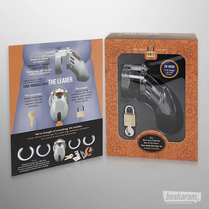 MIX Brands CBX CB6000S Chastity Cock Cage Kit Male Sex Toys