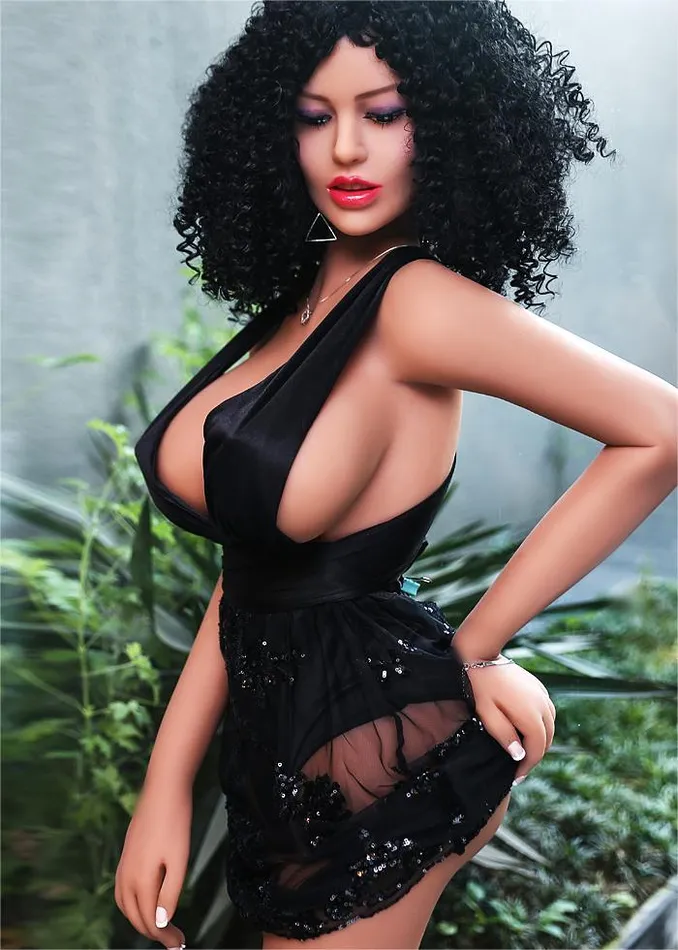 622IN 728LB Sex Doll With Black Curly Hair Light Brown NipplesUS Stock Available ONLY propinkup Male Sex Toys