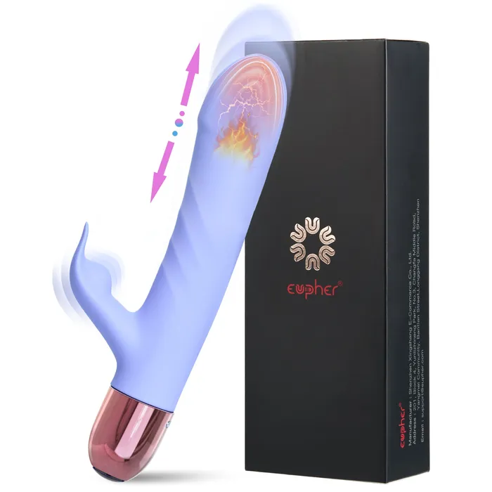 9 Speeds Pulsating Intelligent Heating Rabbit Vibrator Eupher Female Sex Toys