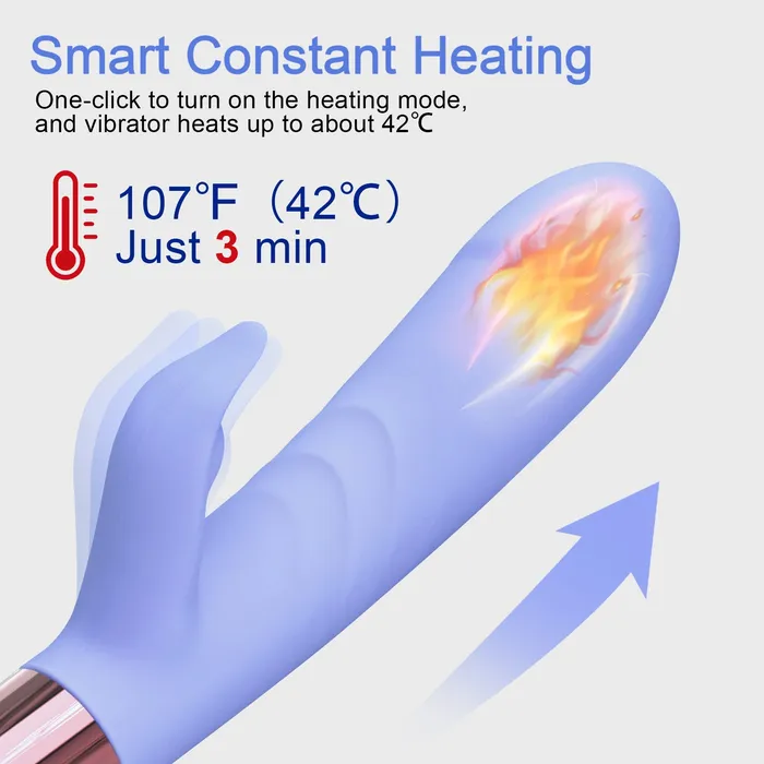 9 Speeds Pulsating Intelligent Heating Rabbit Vibrator Eupher Female Sex Toys