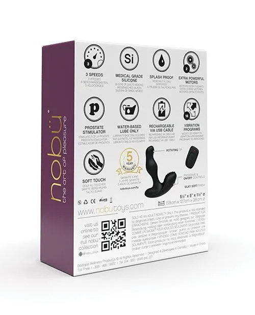 Anal Bodispa INC Nobu Xplore U Ezra Anal Vibrator Black