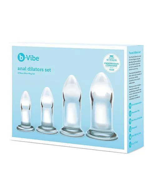 Bvibe Glass Anal Dilator 4 Pc Set Cotr INC Anal