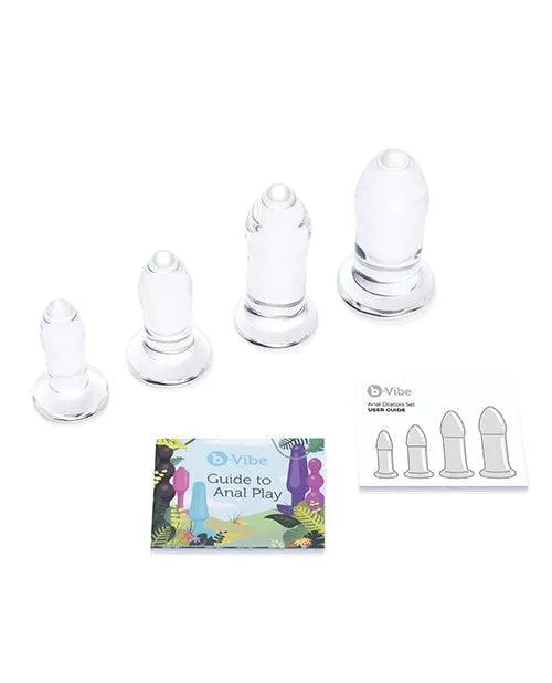 Bvibe Glass Anal Dilator 4 Pc Set Cotr INC Anal