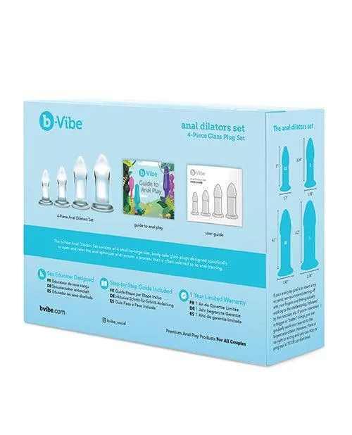 Bvibe Glass Anal Dilator 4 Pc Set Cotr INC Anal