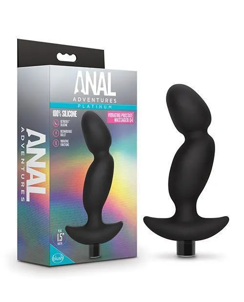 Blush Novelties Anal Blush Anal Adventures Platinum Silicone Vibrating Prostate Massager 04 Black Blush Novelties Anal Blush Anal Adventures Platinum Silicone Vibrating Prostate Massager 04 Black