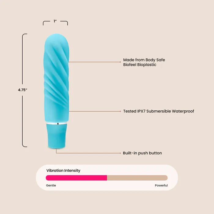 Blush Novelties Luxe Nimbus Mini textured silicone Female Sex Toys