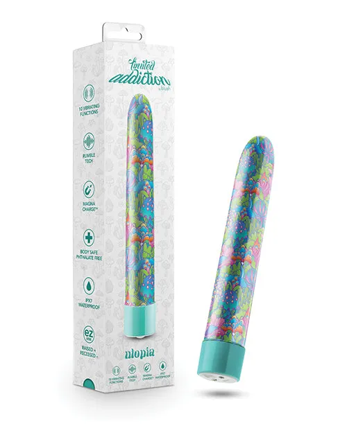 Blush Novelties Vibrators Blush Limited Addiction Utopia 7 Rechargeable Vibe Aqua Blush Novelties Vibrators Blush Limited Addiction Utopia 7 Rechargeable Vibe Aqua