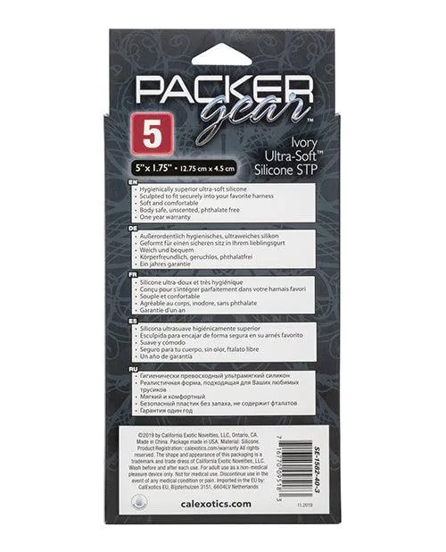 California Exotic Novelties Female Sex Toys Packer Gear 5 Ultra Soft Silicone Stp