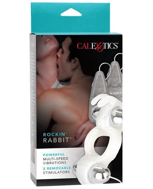 California Exotic Novelties Vibrators Rockin Rabbit White