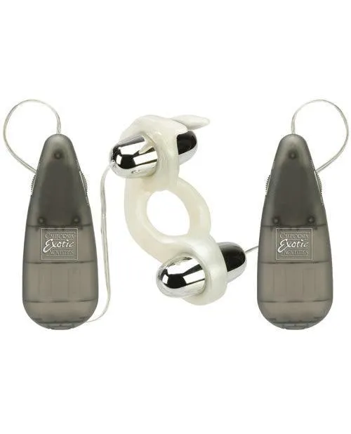 California Exotic Novelties Vibrators Rockin Rabbit White