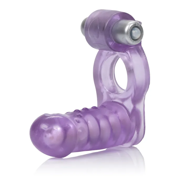 Couples California Exotics California Exotics Double Diver Vibrating Cock Ring Purple