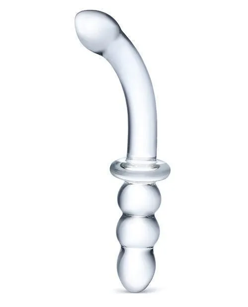 Dildos Electric Eel INC Glas 8 Ribbed Gspot Glass Dildo