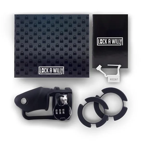 Dildos Lock A Willy Cock Cage and Lock Set Black Lock A Willy Dildos Lock A Willy Cock Cage and Lock Set Black Lock A Willy
