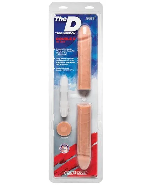 Doc Johnson Dildos The D 16 Double D Vanilla