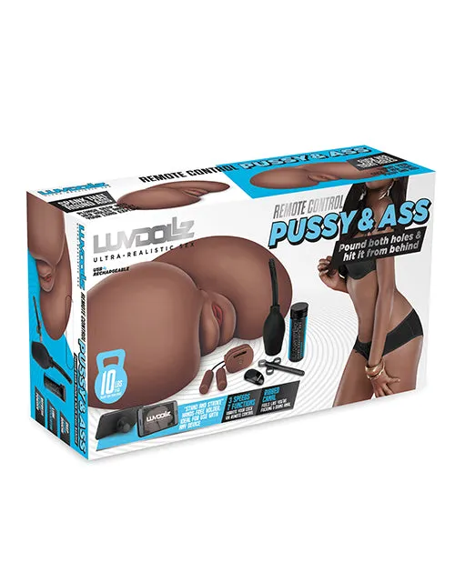Electric Eel INC Male Sex Toys Luvdollz Remote Control Rechargeable Pussy Ass wDouche Mocha Electric Eel INC Male Sex Toys Luvdollz Remote Control Rechargeable Pussy Ass wDouche Mocha