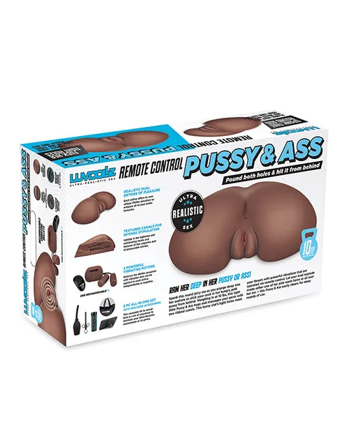 Electric Eel INC Male Sex Toys Luvdollz Remote Control Rechargeable Pussy Ass wDouche Mocha
