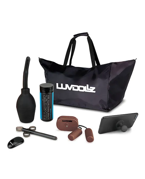 Electric Eel INC Male Sex Toys Luvdollz Remote Control Rechargeable Pussy Ass wDouche Mocha