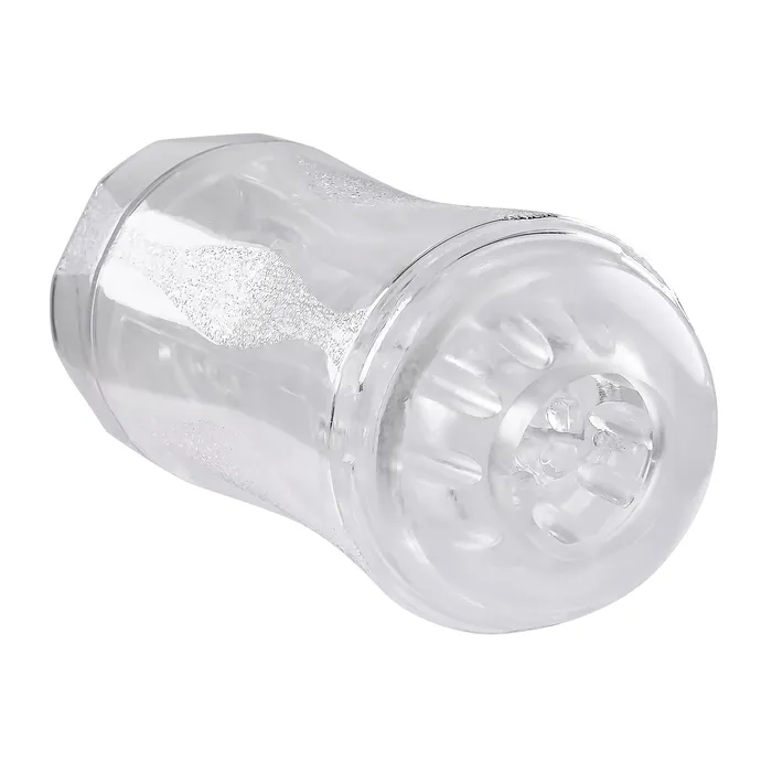 Evolved Gender X Double Fantasy Stroker Masturbator with Vibrating Cock Ring Clear Evolved Male Sex Toys