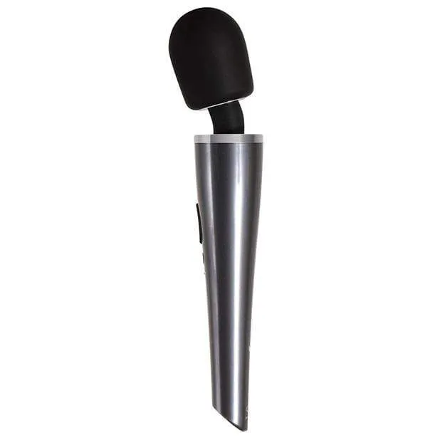 Evolved Mighty Metallic Wand Massager Silver Evolved Vibrators