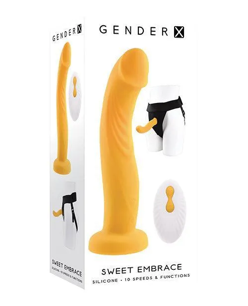 Evolved Novelties INC Female Sex Toys Gender X Sweet Embrace Dual Motor Strap On Vibe Wharness Yellow Evolved Novelties INC Female Sex Toys Gender X Sweet Embrace Dual Motor Strap On Vibe Wharness Yellow