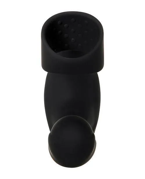 Evolved Novelties INC Zero Tolerance Strapped Tapped Rechargeable Prostate Vibrator Black Anal