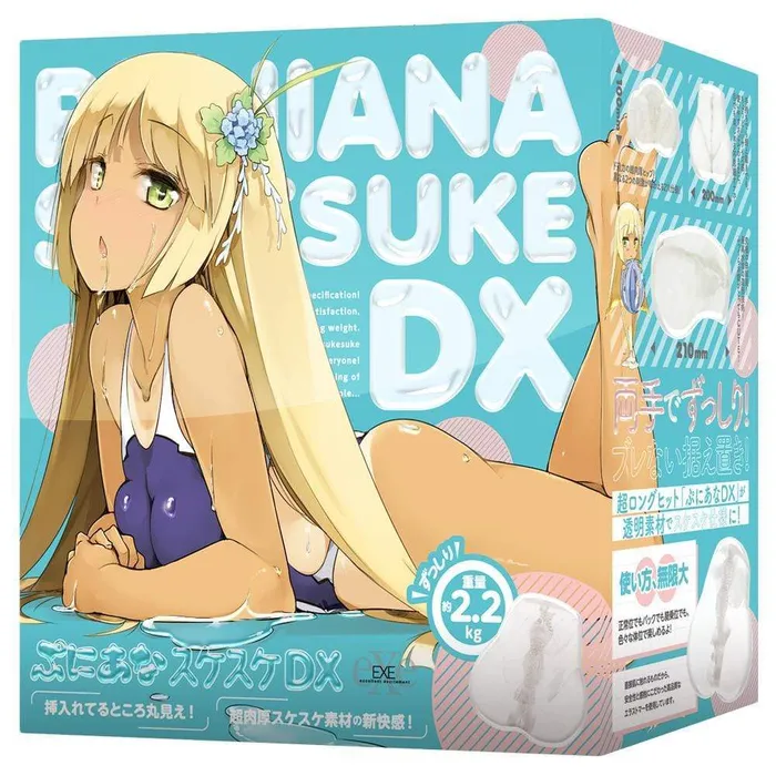 EXE Vibrators EXE Puni Ana Invisibility Suke DX Transparent Version Onahole White EXE Vibrators EXE Puni Ana Invisibility Suke DX Transparent Version Onahole White