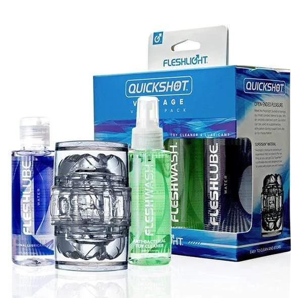 Fleshlight Quickshot Vantage Combo Value Pack Clear Fleshlight Anal
