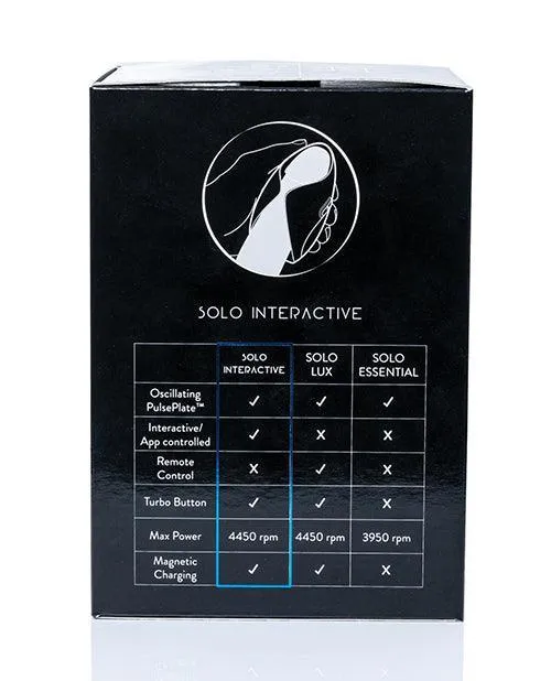 Hot Octopuss Vibrators Hot Octopuss Pulse Solo Interactive Black