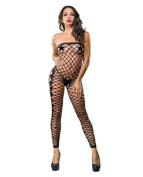 Ilanco Knitting INC Dba Beverly Vibrators Beverly Hills Naughty Girl Crotchless Mesh Jumper Os