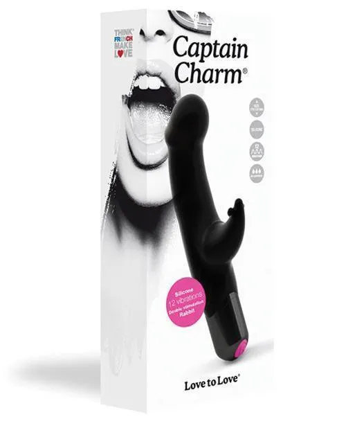 Lovely Planet Love To Love Captain Charm Rabbit Black Vibrators