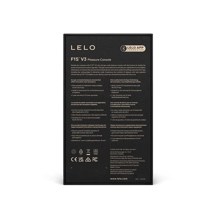 Male Sex Toys LELO LELO F1S V3 AppControlled Masturbator