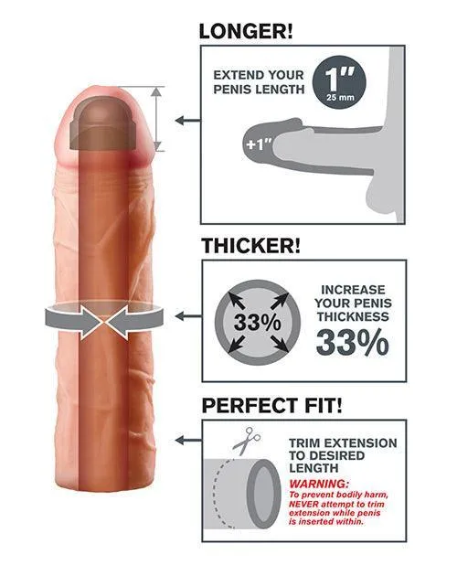 Male Sex Toys Pipedream Products Fantasy Xtensions Perfect Extension Flesh