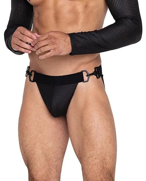 Master Jockstrap Whook Ring Closure Contoured Pouch Black Roma Costume INC Anal
