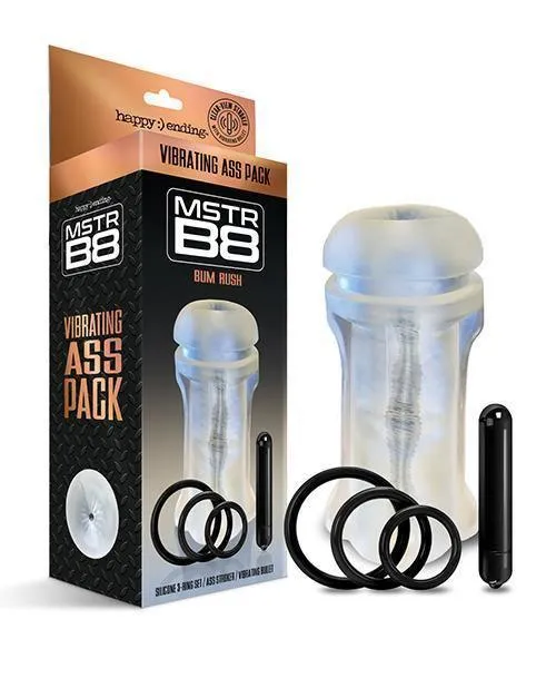 Mstr B8 Vibrating Ass Pack Kit Of 5 Clear Global Novelties LLC Anal