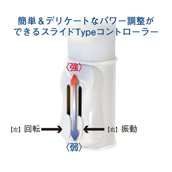 NPG Female Sex Toys NPG Thin White Cock Triple Slim Swing Rabbit Vibrator White