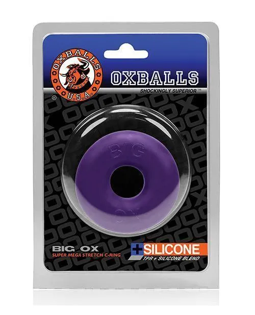 Oxballs Big Ox Cockring Eggplant Ice Blue Ox Designs LLCDba Oxballs Dildos