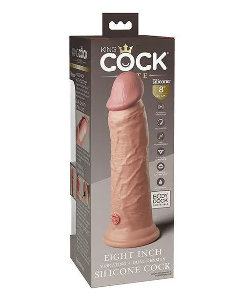 Pipedream Products King Cock Elite 8 Dual Density Vibrating Silicone Cock Female Sex Toys Pipedream Products King Cock Elite 8 Dual Density Vibrating Silicone Cock Female Sex Toys