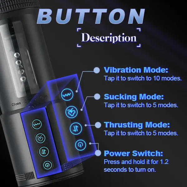 propinkup Adams 5 Sucking 5 Telescoping 10 Vibrating Oral Sex Eder Masturbation Cup Male Sex Toys