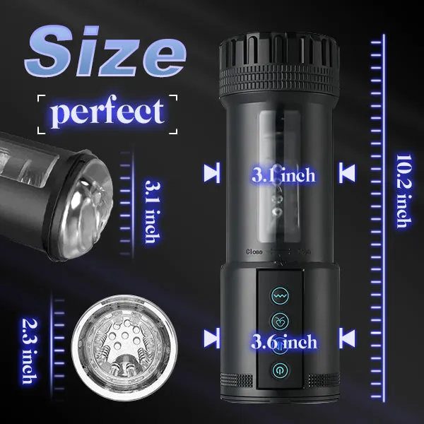 propinkup Adams 5 Sucking 5 Telescoping 10 Vibrating Oral Sex Eder Masturbation Cup Male Sex Toys