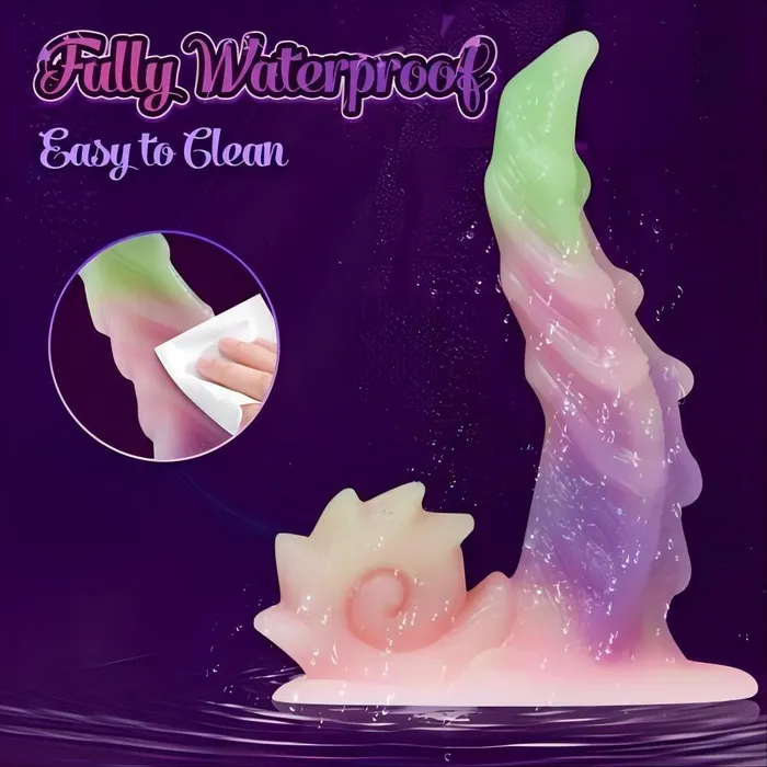 propinkup Female Sex Toys Monster Silicone Rainbow Dildo with Big Strong Suction Cup