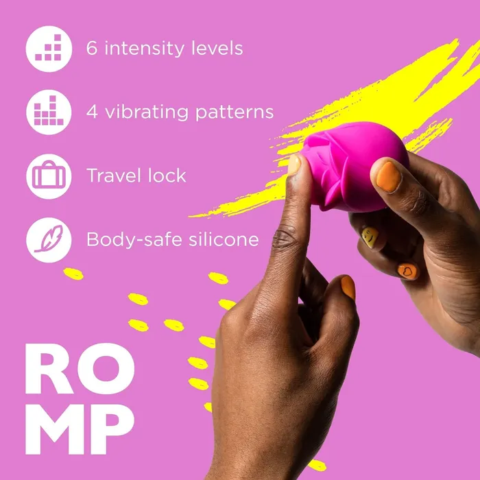 Romp Vibrators Romp Rose Clitoral Air Stimulator Pink