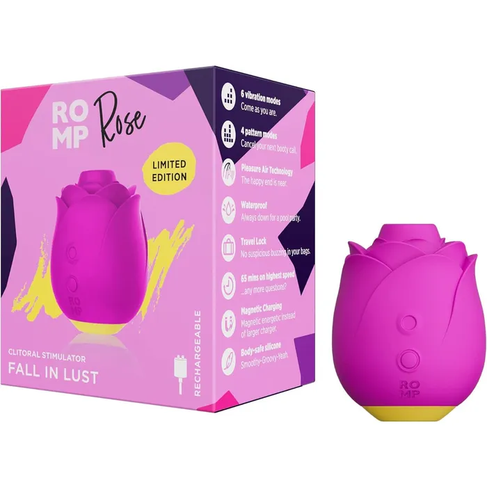 Romp Vibrators Romp Rose Clitoral Air Stimulator Pink