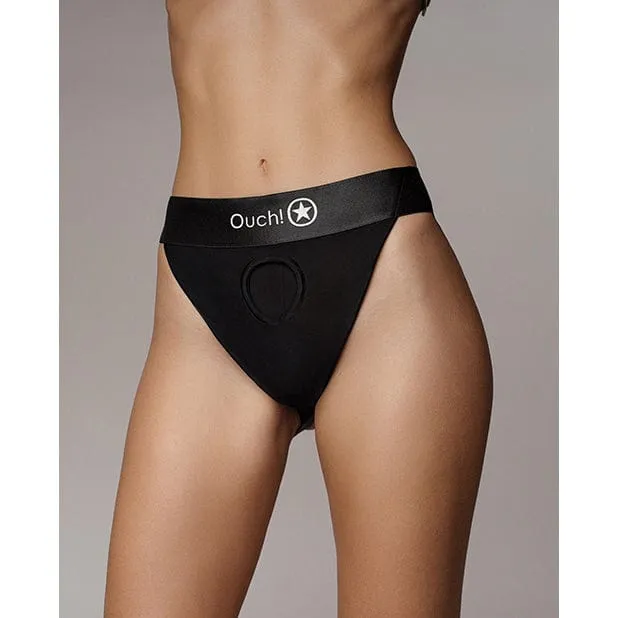 Shots Female Sex Toys Shots Ouch Vibrating Strap On Panty Harness with Open Back Shots Female Sex Toys Shots Ouch Vibrating Strap On Panty Harness with Open Back