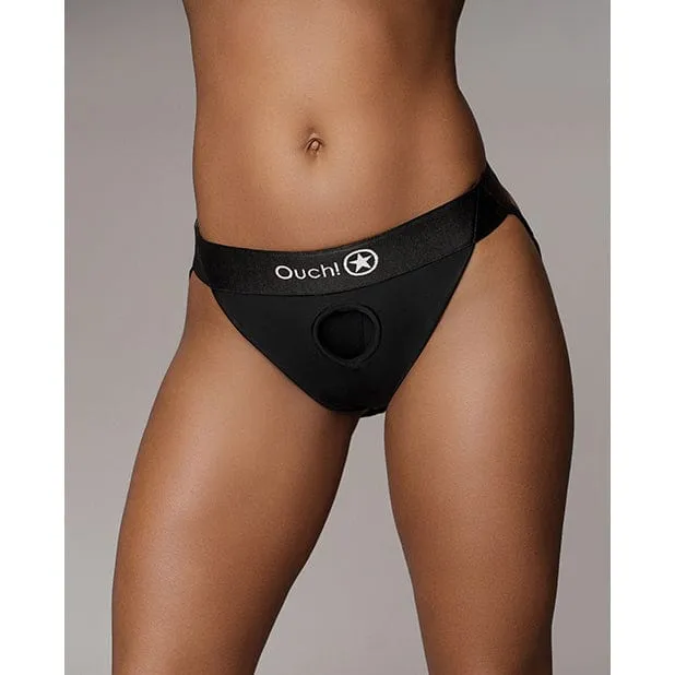 Shots Female Sex Toys Shots Ouch Vibrating Strap On Panty Harness with Open Back